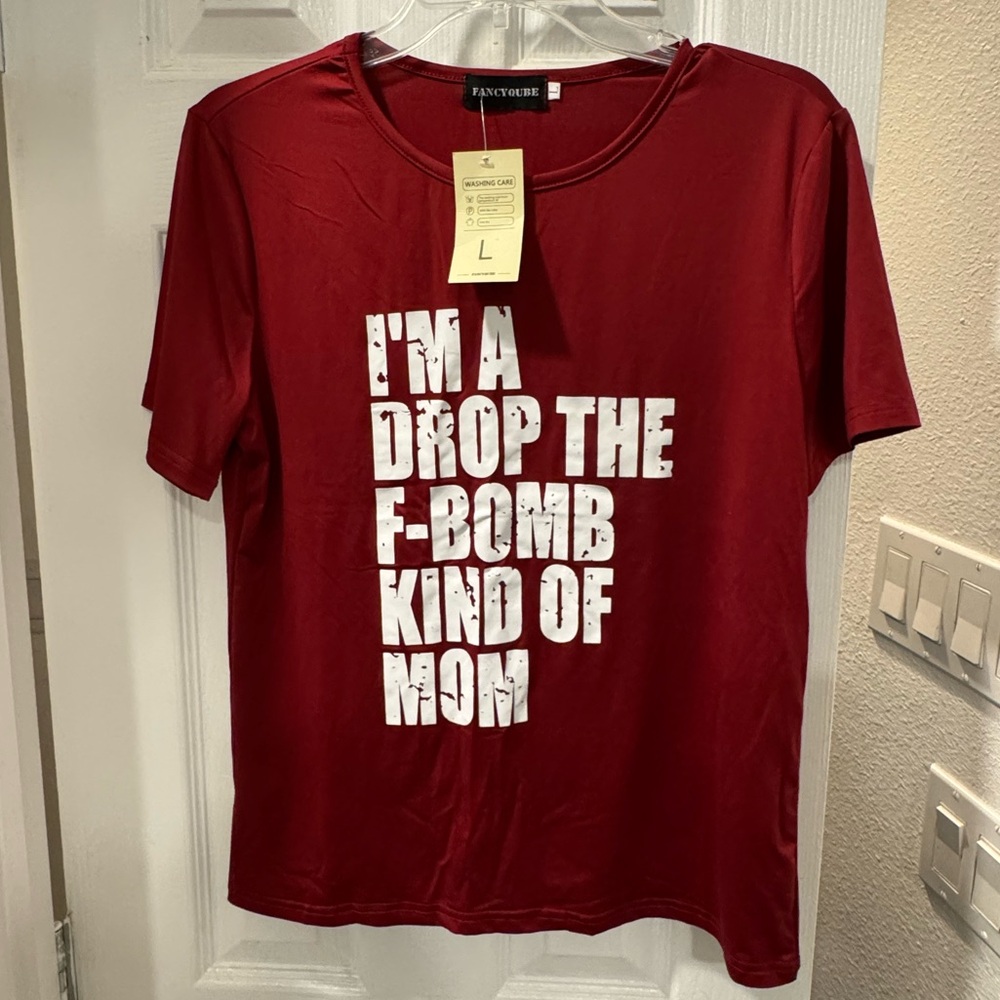 4/$15 FancyQube Funny Graphic Tee with Bold Statement